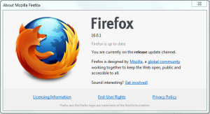 Firefox 16.0.1