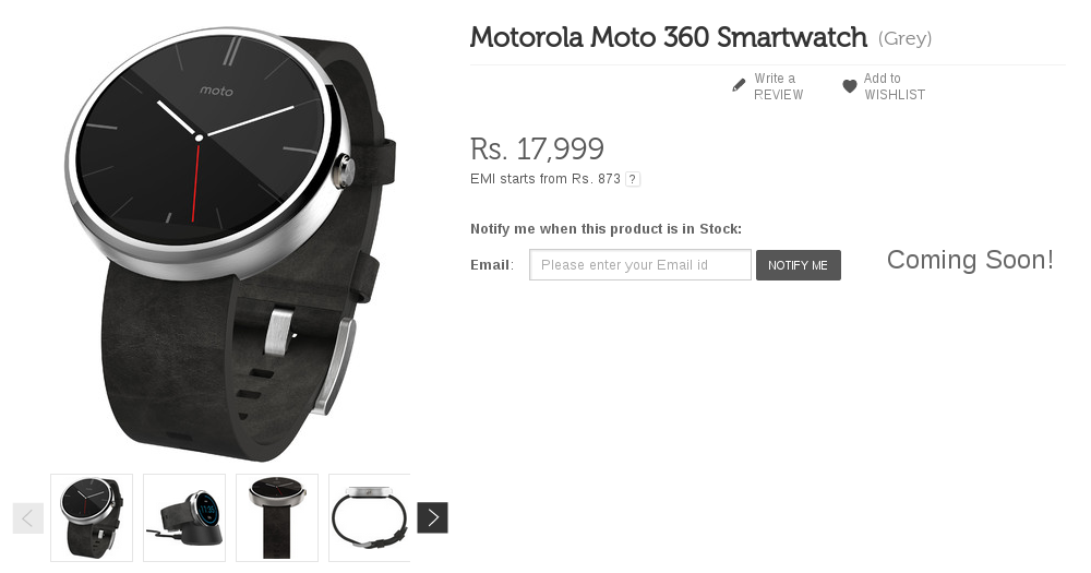 Moto 360 Flipkart